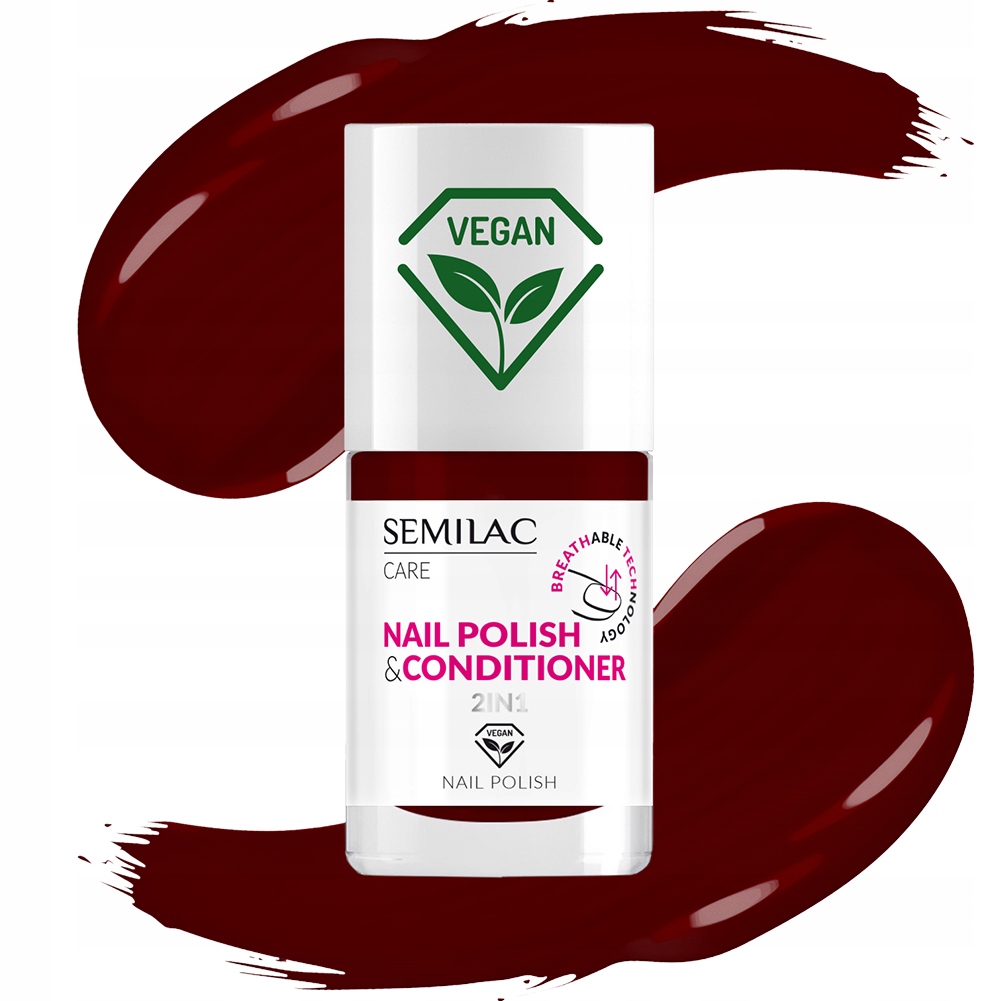 SEMILAC LAKIER DO PAZNOKCI Z ODŻYWKĄ BREATHABLE - 021