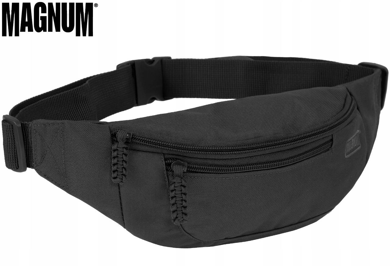 NERKA MAGNUM SORBELT TORBA BIODROWA SASZETKA NA PAS TURYSTYCZNA CZARNA Kolor dominujący czarny