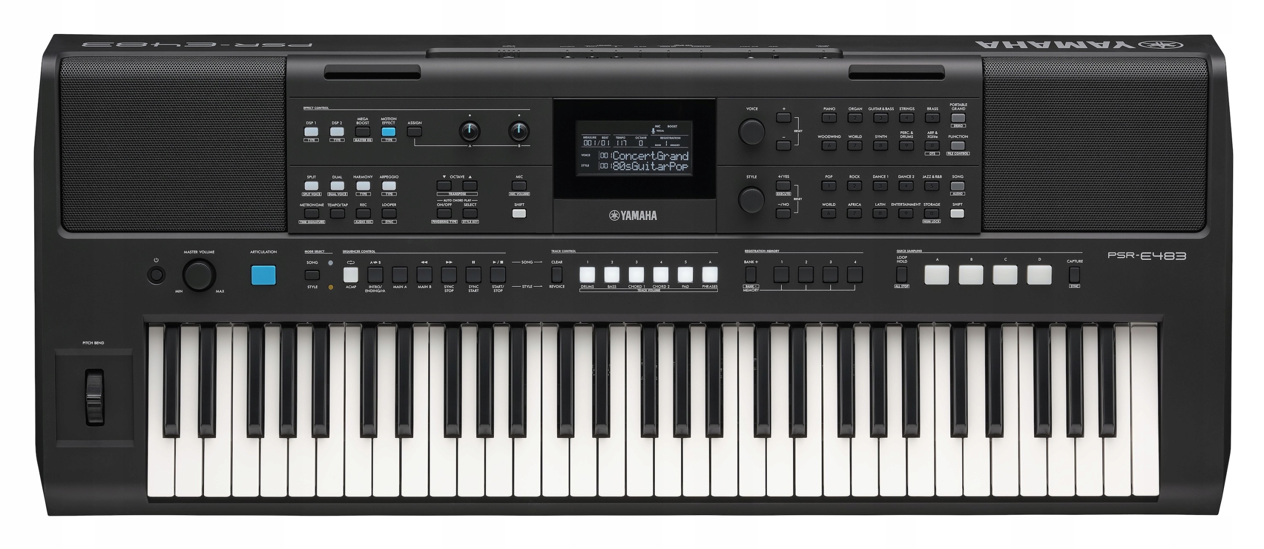 YAMAHA PSR-E483 keyboard edukacyjny