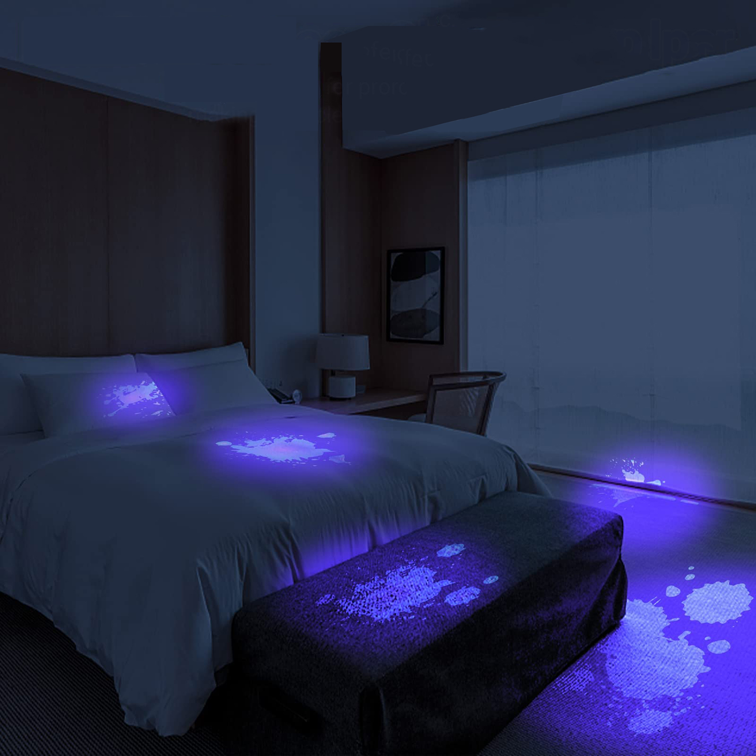 LATARKA DETEKTOR UV 51LED BURSZTYN MOCZ PSA KOTA KLIMA SKORPION Model UV 51LED 395NM