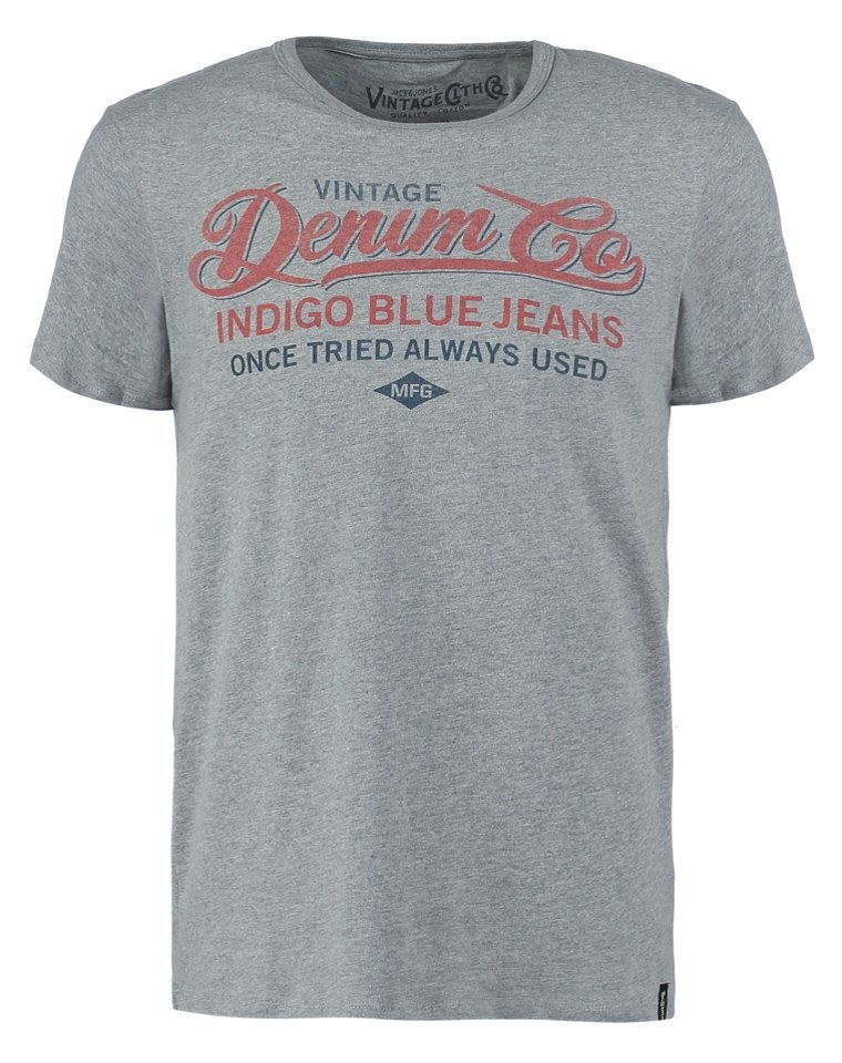 

Jack Jones Miła Bawełna Koszulka Denim Co Nowa S/m