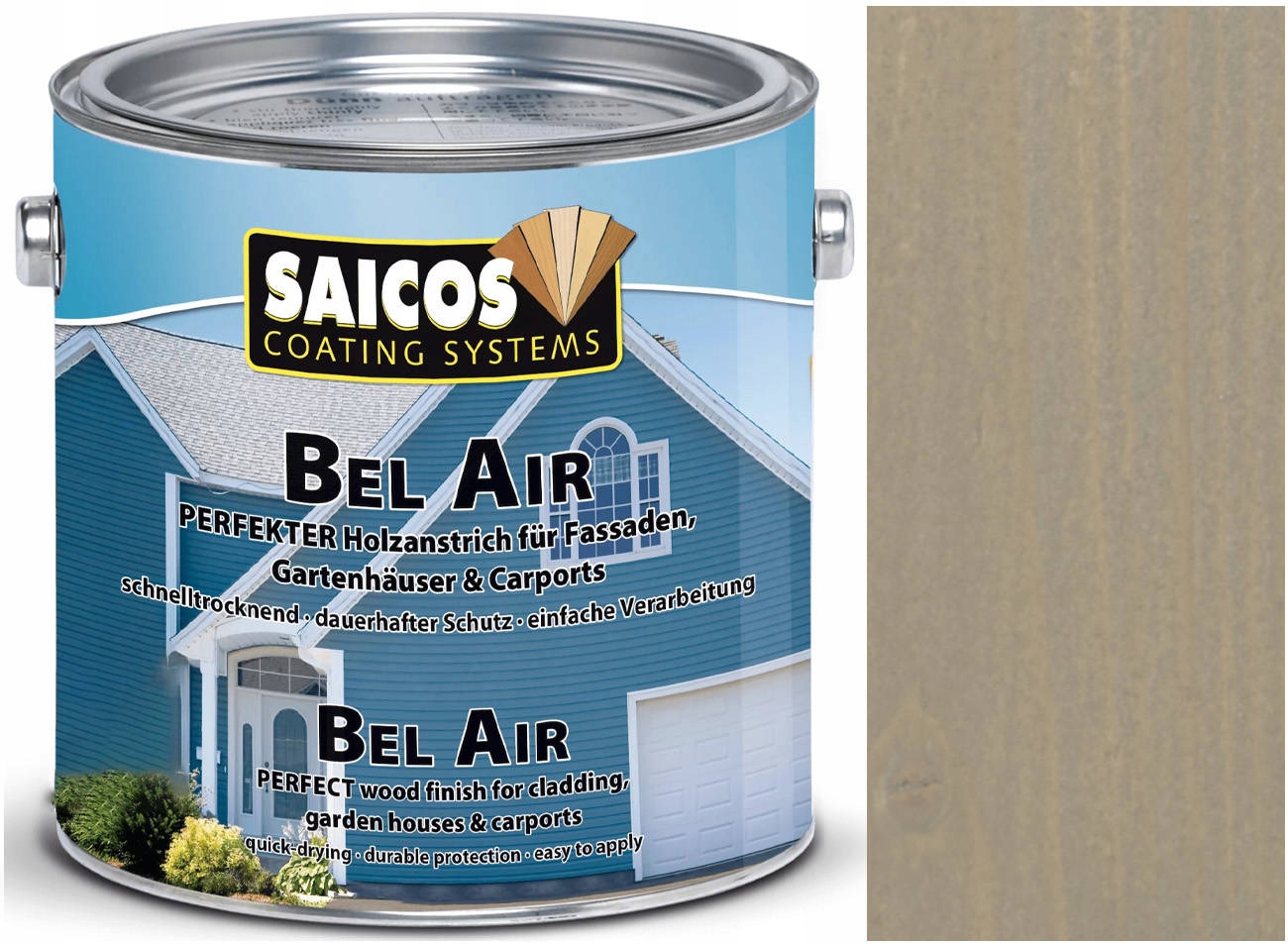 Saicos farba na fasádu záhrady Šedá 720071 2,5L