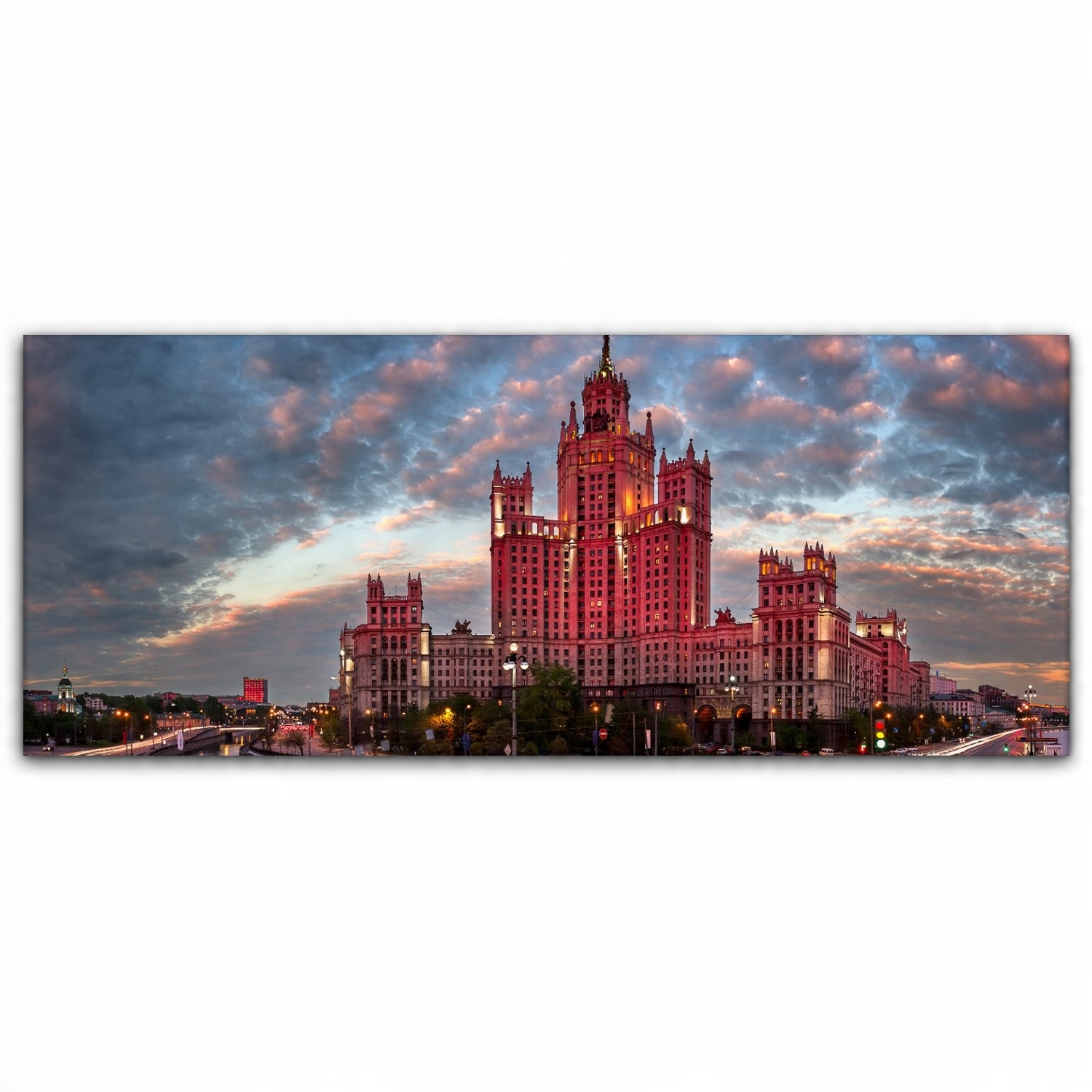 

Canvas na ramie na ścianę 125x50 Moskwa Tama Rosja