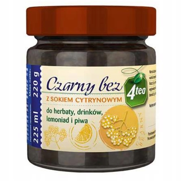 Helcom 4tea черный бежевый с лимонным соком, 225 г