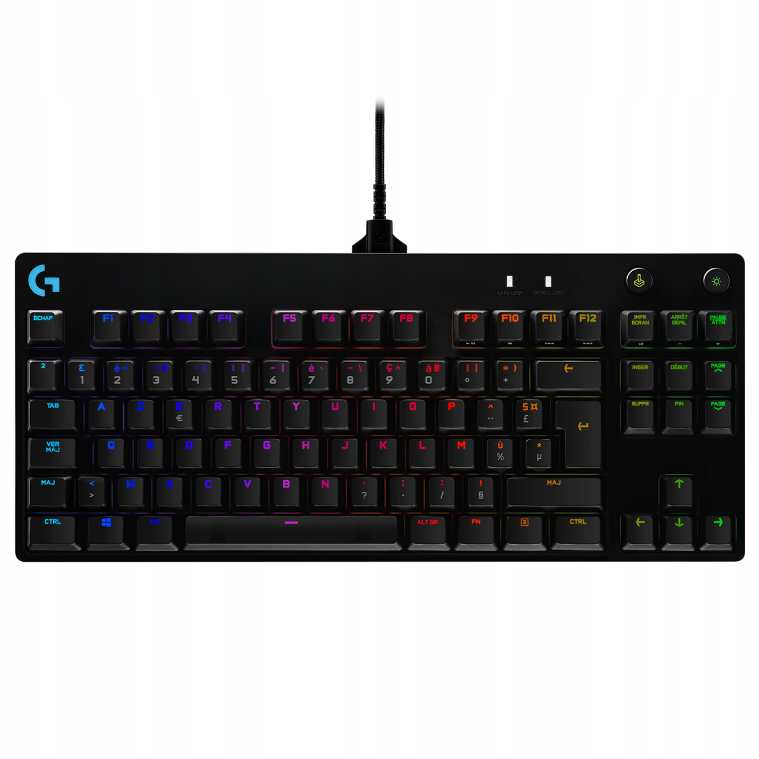 Mechaniczna klawiatura Logitech G Pro Gx Blue Clicky Rgb Azerty 920-009390