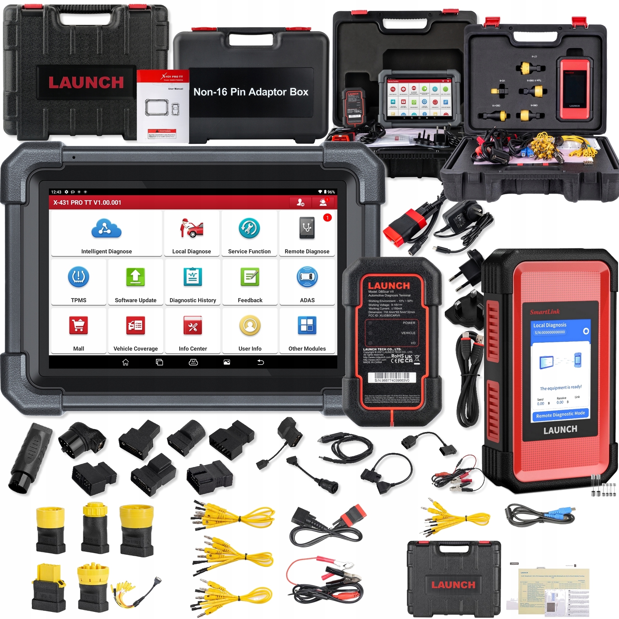 Interfejs diagnostyczny Launch x-431 PRO TT z modułem SmartLink C HD Lite
