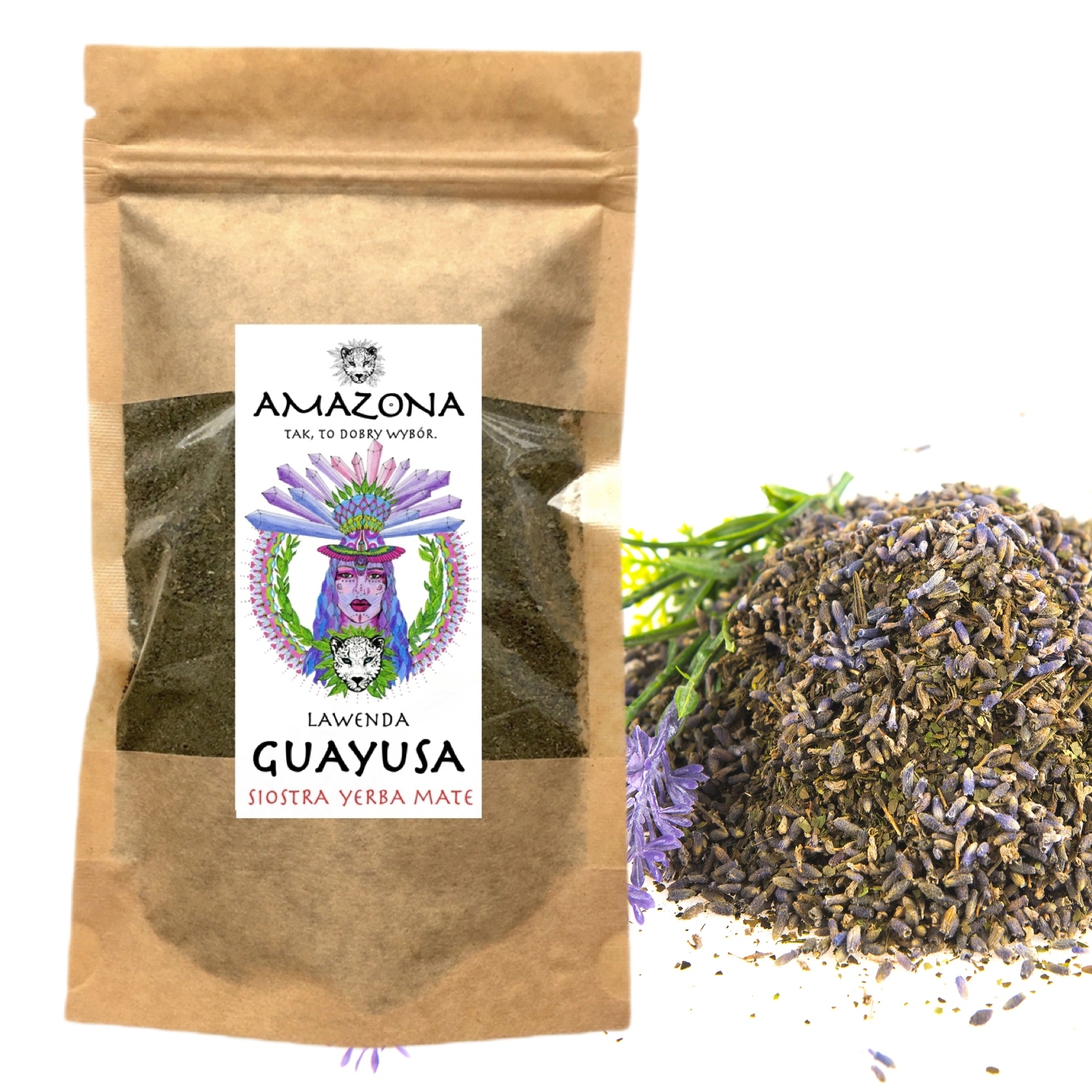 GUAYUSA LAWENDA 250g Siostra Yerba Mate AMAZONA