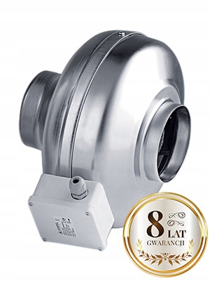 Radiální kanálový ventilátor WK125fi 450 m3/h Energeticky úsporný Tichý