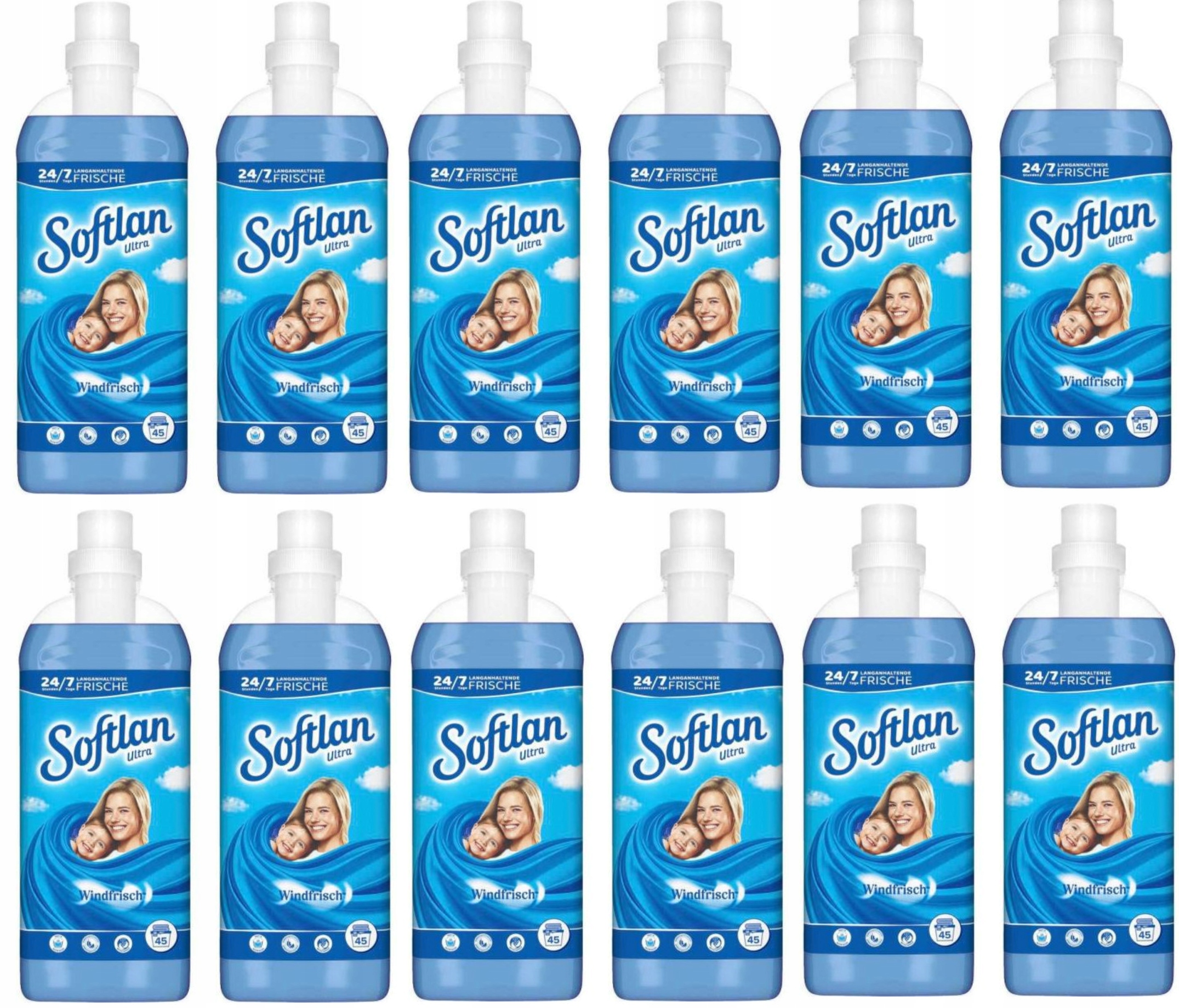 Softlan koncentrat niebieski Zes 12x 1L Windfrisch