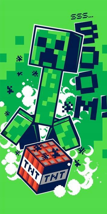 

Ręcznik plażowy 70x140 Minecraft Boom bawełniany