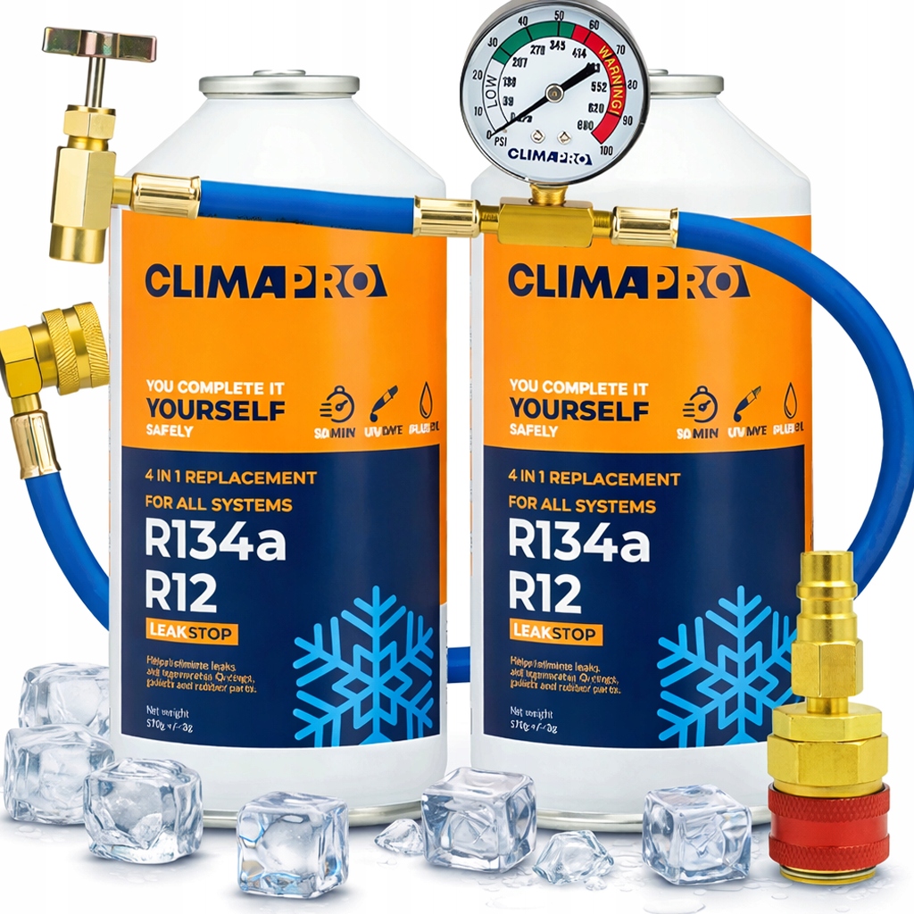 Klimatizační Činidlo Plyn Pro Nabíjení R134A S Těsněním Hadice Hp/lp