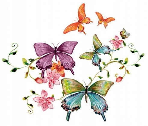 TERMO NAKLEJKA APLIKACJA NAPRASOWANKA MOTYLE MT-21