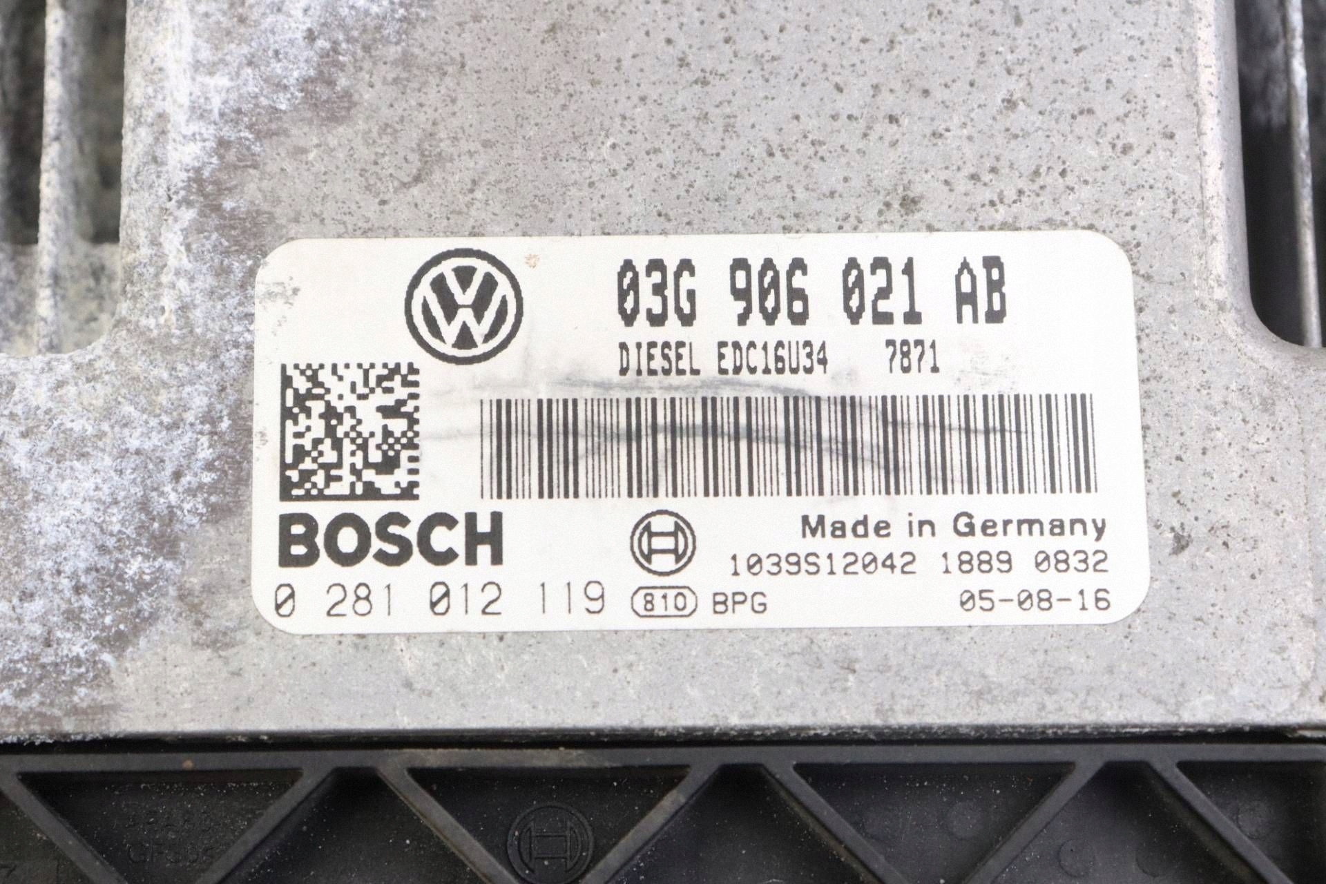 VW PASSAT B6 TOURAN e modulo Centralina Motore 2.0TDI 03G906021AB 0281012119