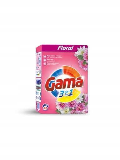 Levně 2x Prací prášek Gama Floral Universal 40 praní 2,2 kg
