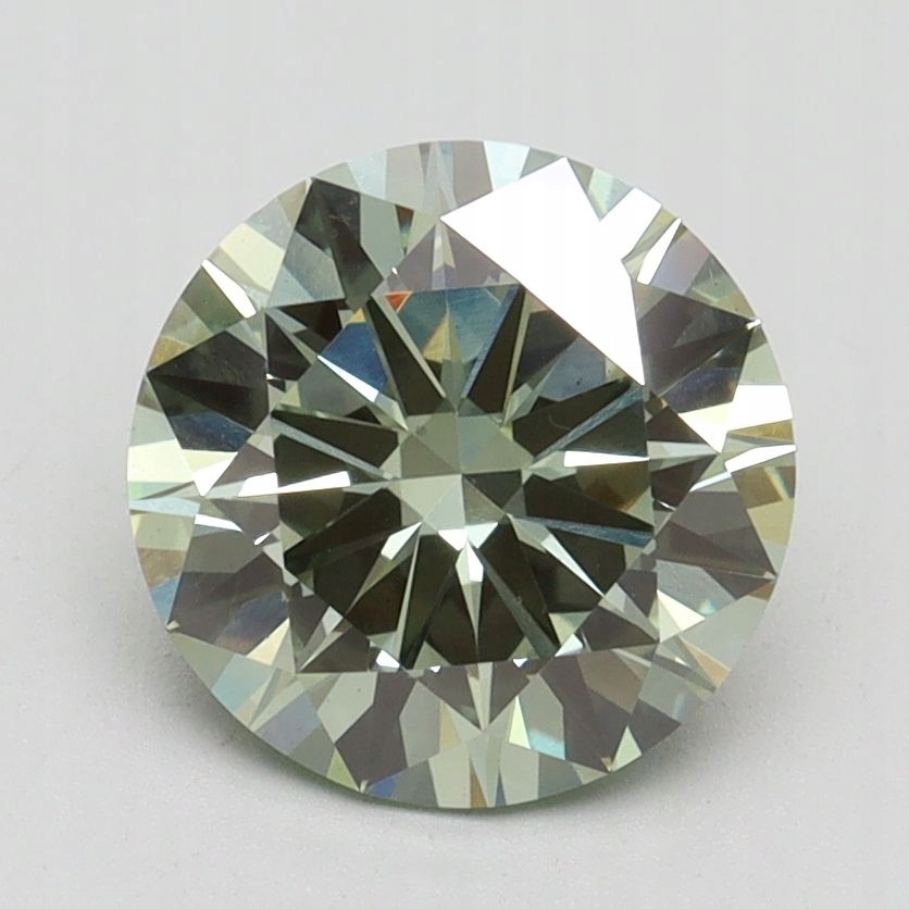 Diament laboratoryjny kolorowy 2.02ct ROUND Fancy Intense Green VS1 (IGI)