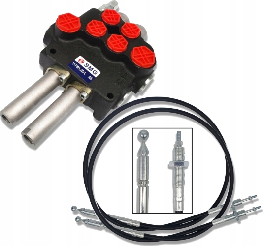 Rozdělovač Hydr 2 Sekční 80L Lanko 1000mm Do Tura
