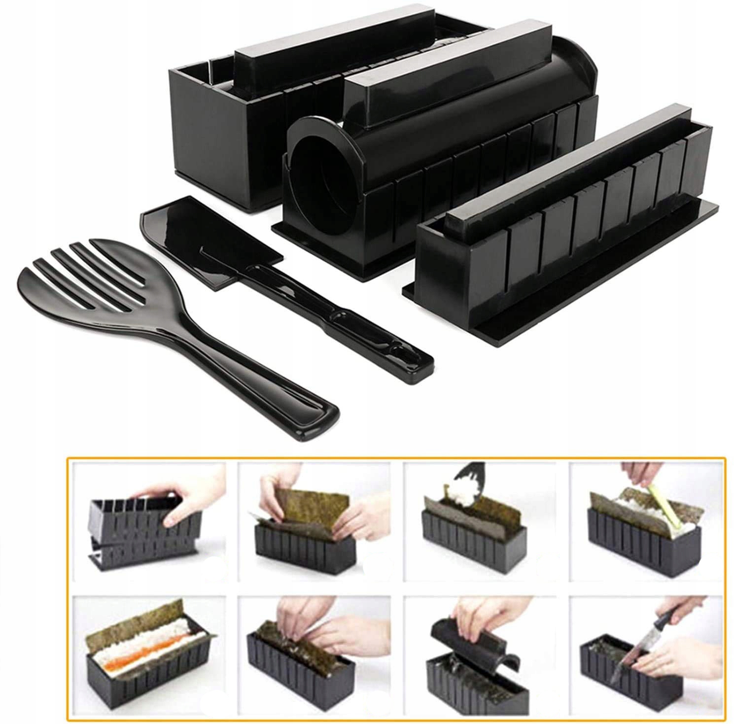 Sada 10 Formiček Na Sushi, Forma Na Sushi, Sada Akcesoria K Sushi