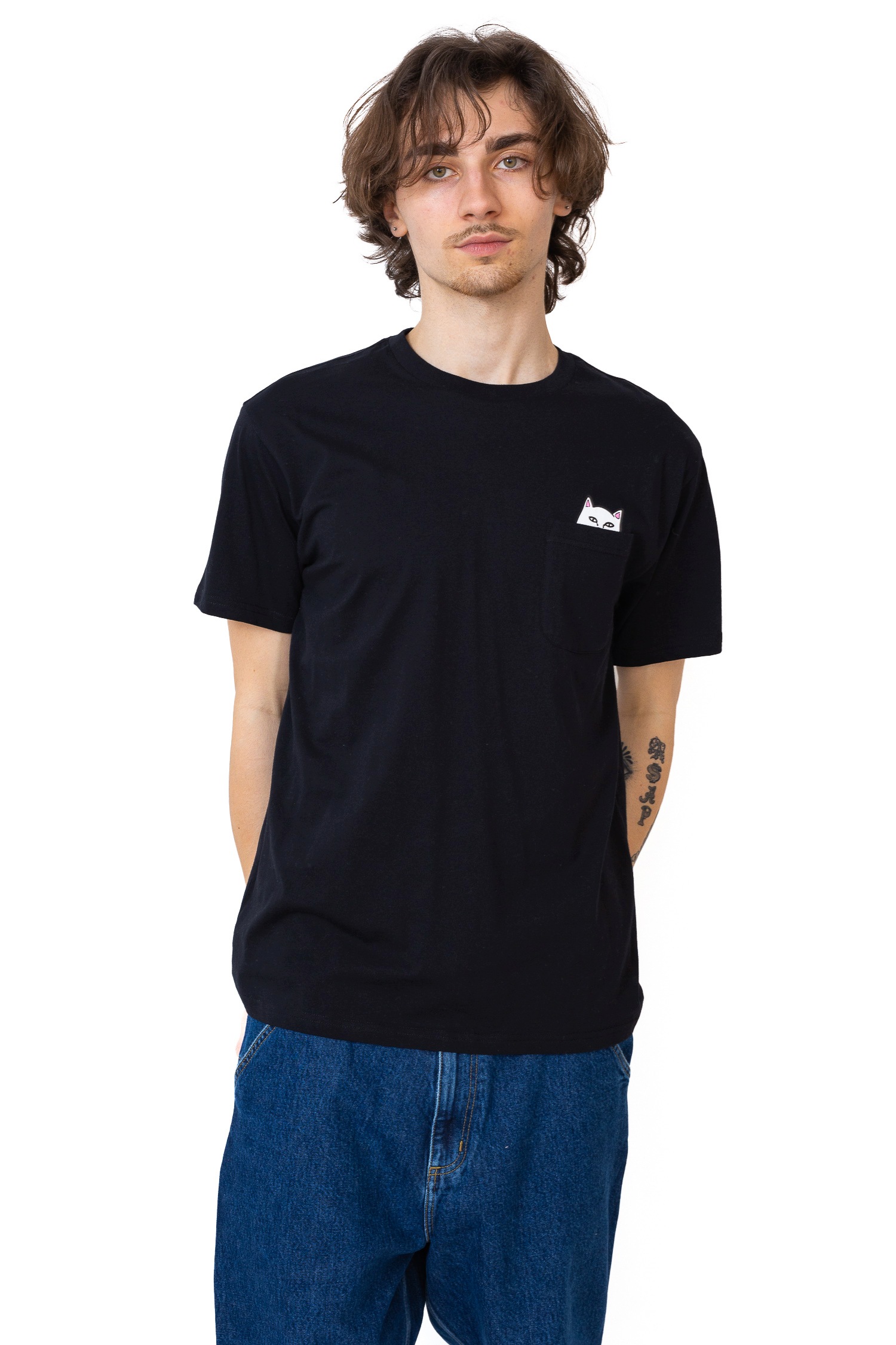 Ripndip Tričko Lord Nermal Pocket M černé