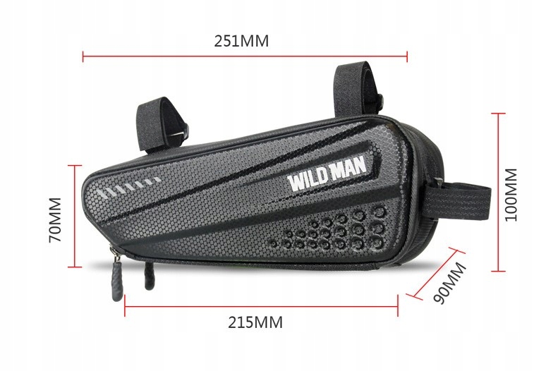 WODOODPORNA SAKWA ROWEROWA POD RAMĘ WILD MAN 2 Waga 300 g