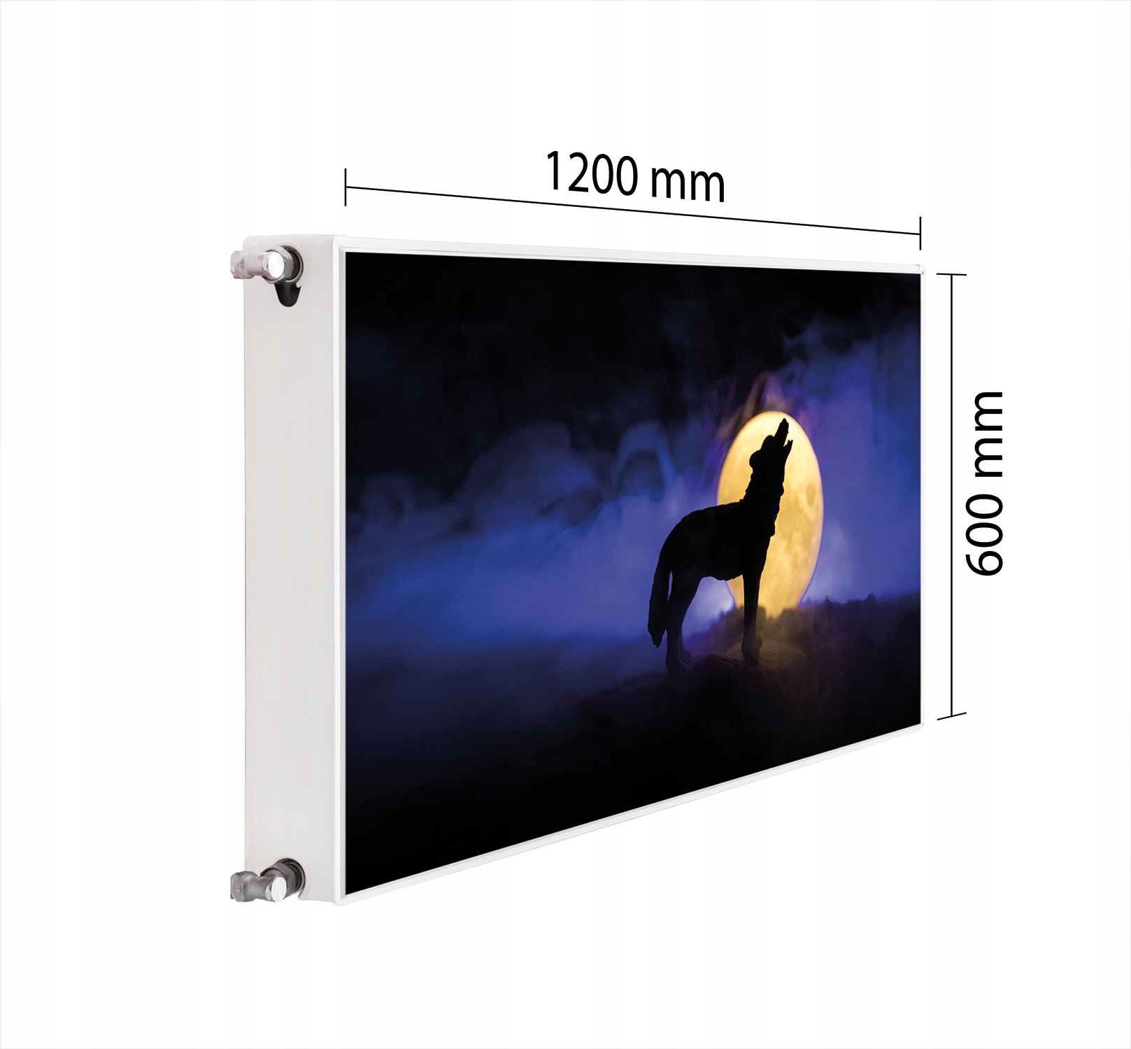 Maskovač Kryt Radiátoru 120x60 Vlk Mata Magnet