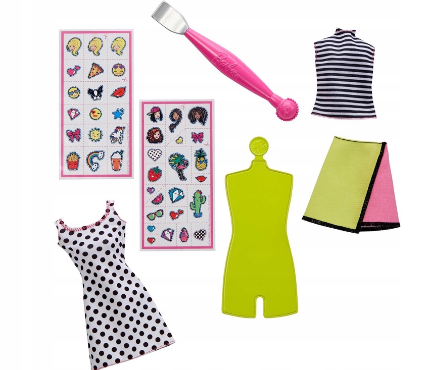 BARBIE DYN93 ZRÓB TO SAMA NAKLEJKI Materiał plastik