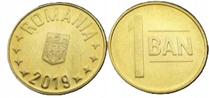 1 ban (2019) Rumunia - Herb Orzeł