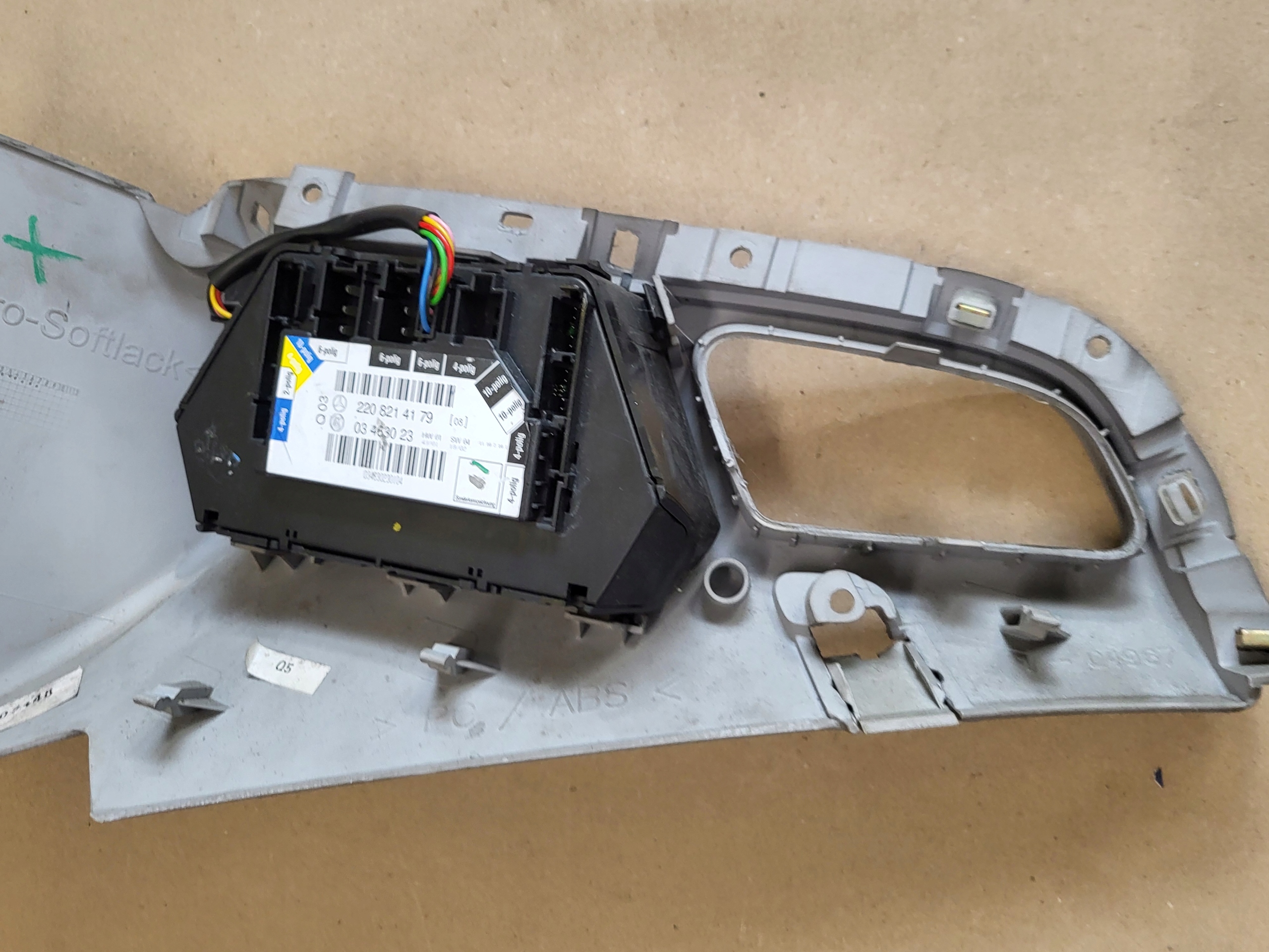 PANEL switch control seat cover left front MERCEDES S W220 OE EU