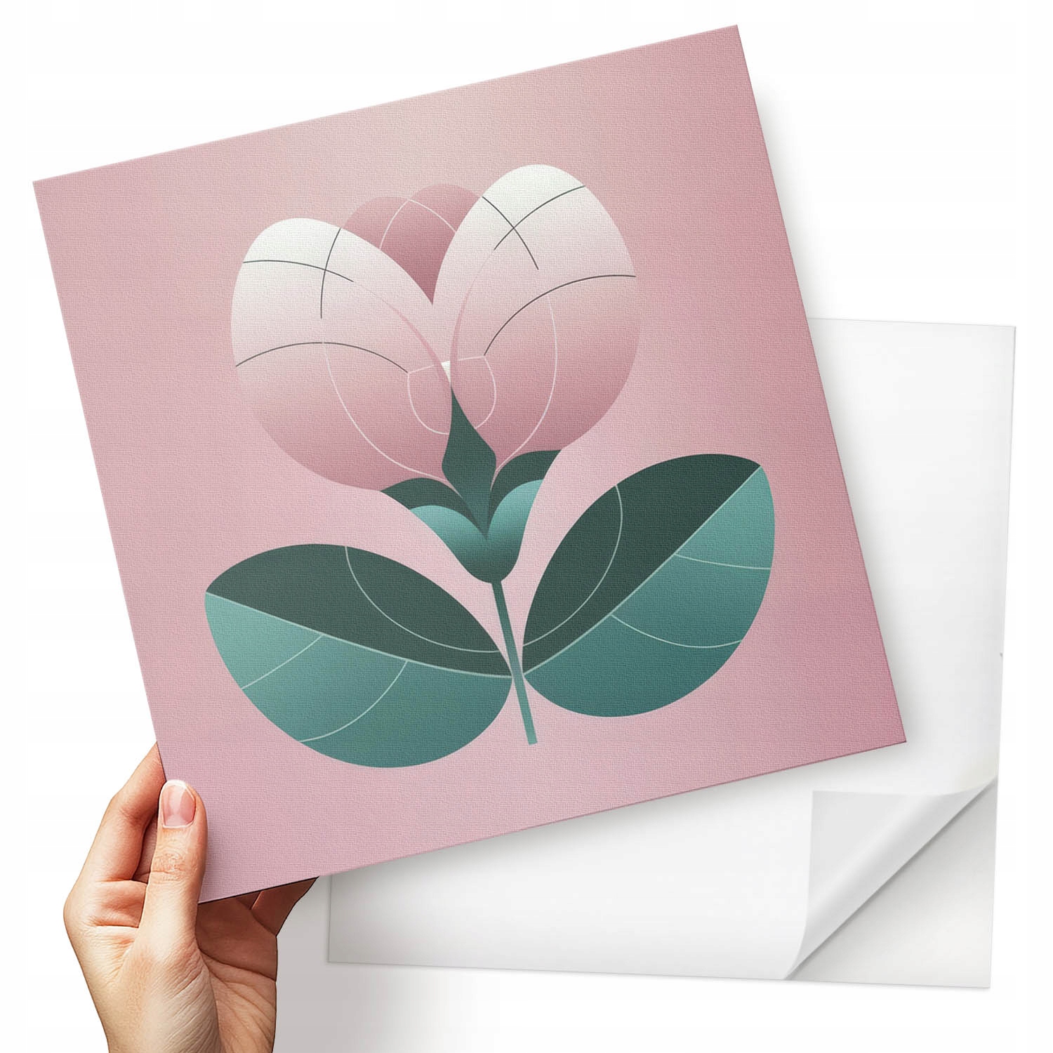 Sada Pvc vinylových dlaždic Vzor květin obklopený listy 9x30x30 cm
