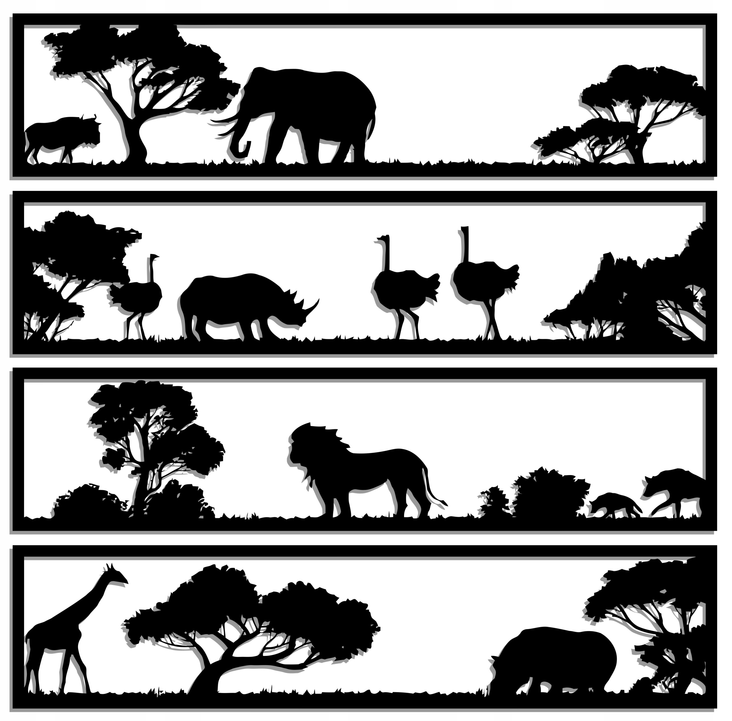 Prelamovaný Obraz Panel Zvieratá Afrika 80 CM M 16 Kol