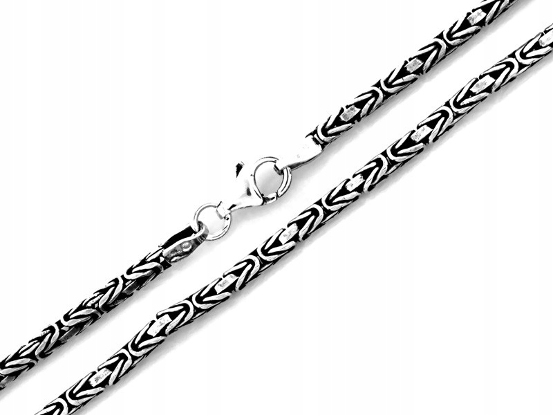 Pánský stříbrný řetízek 925, královská vazba, efektní, oxidovaný, módní r60