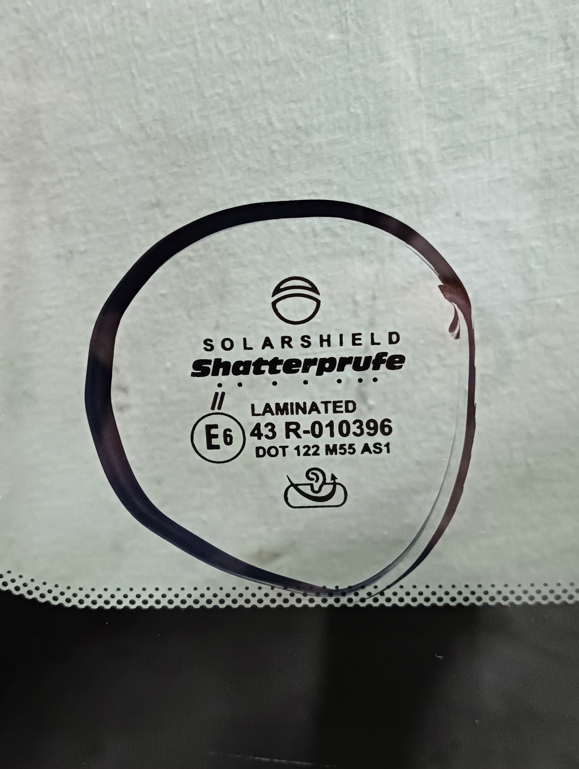 SZYBA PRZEDNIA COMBO/ BERLINGO/ PARTNER/RIFTER KAMERA SENSOR GRZANA ACUSTIC Numer katalogowy części 010396