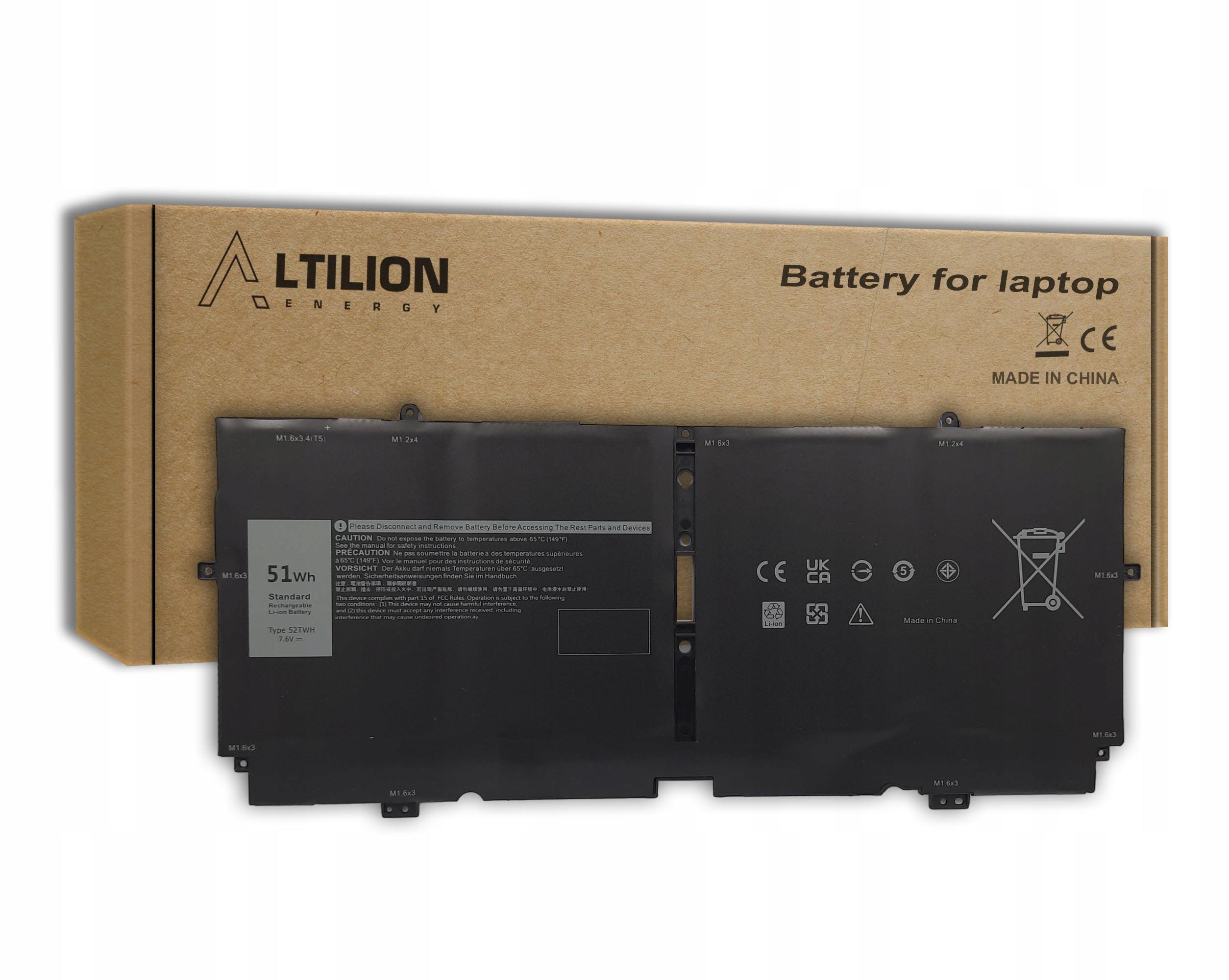 Baterie Altilion Energy 52TWH kompatibilní s Dell