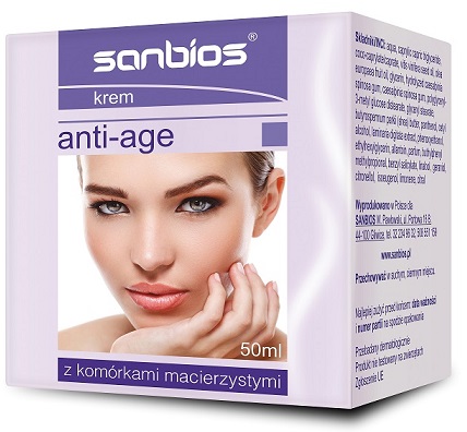 KREM ANTI-AGE Z KOMÓRKAMI MACIERZYSTYMI SANBIOS