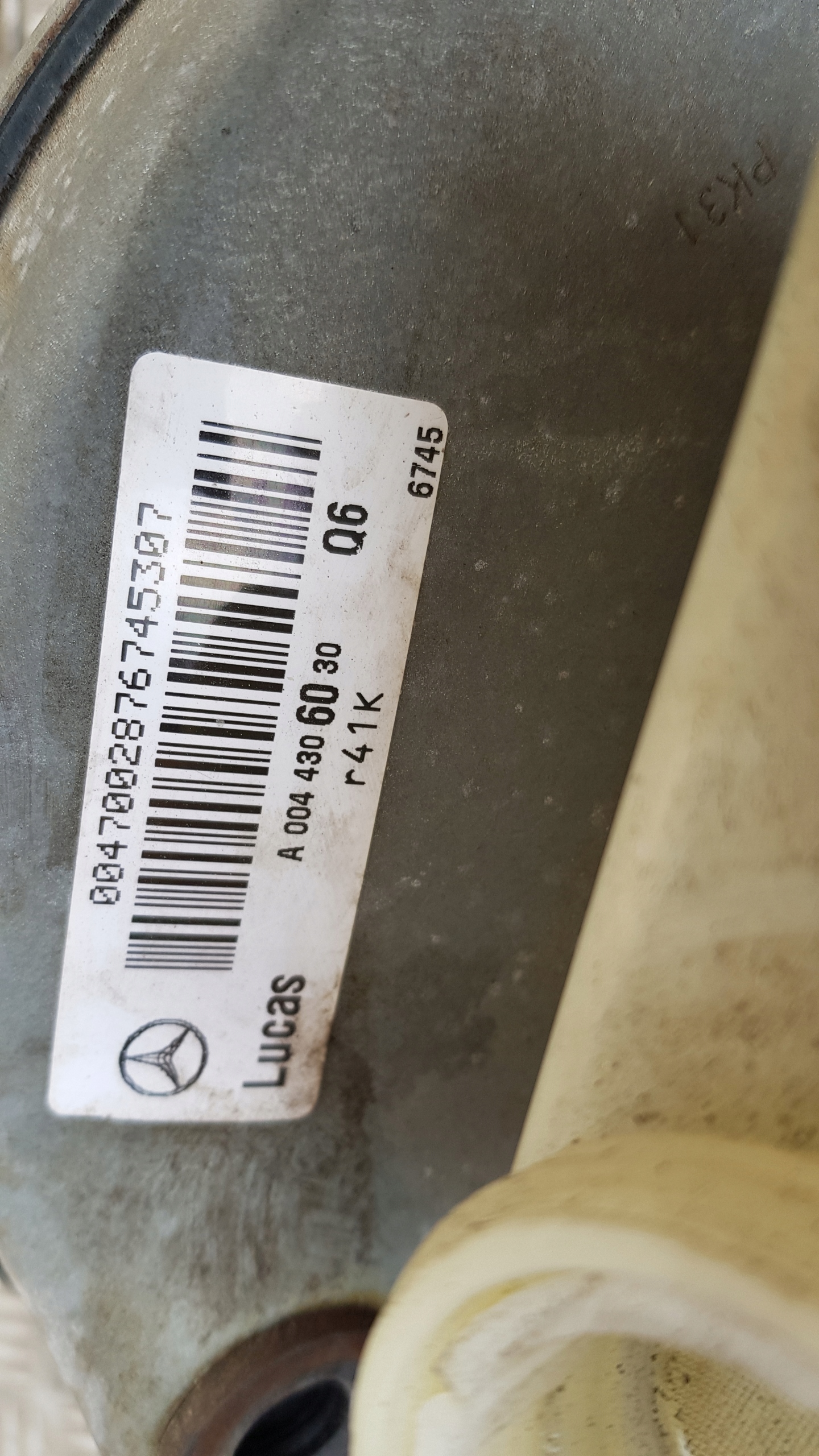 MERCEDES W208 servo Servofreno A0044306030