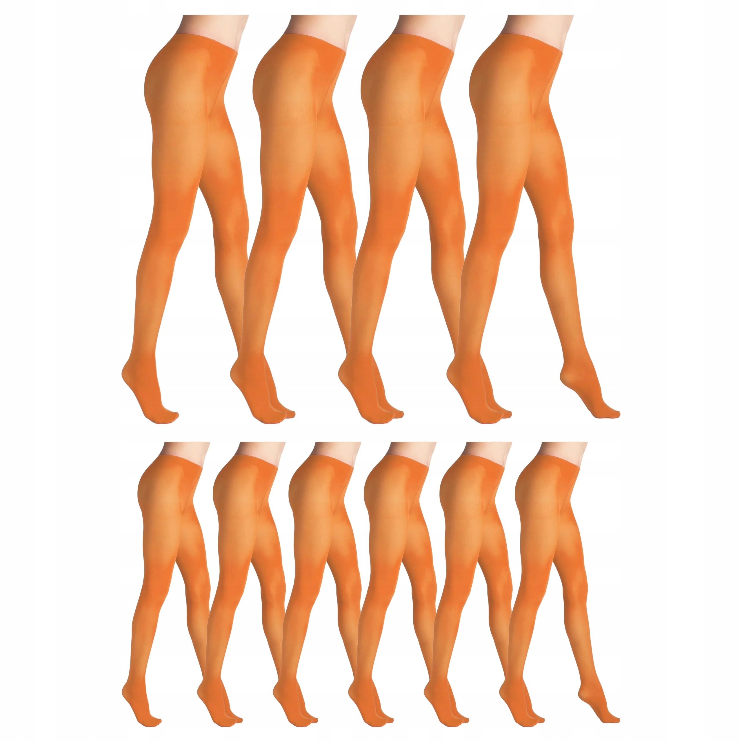 10 x Punčocháče 40 den matné bez kalhotek Tonic Marilyn 4-L Pumpkin
