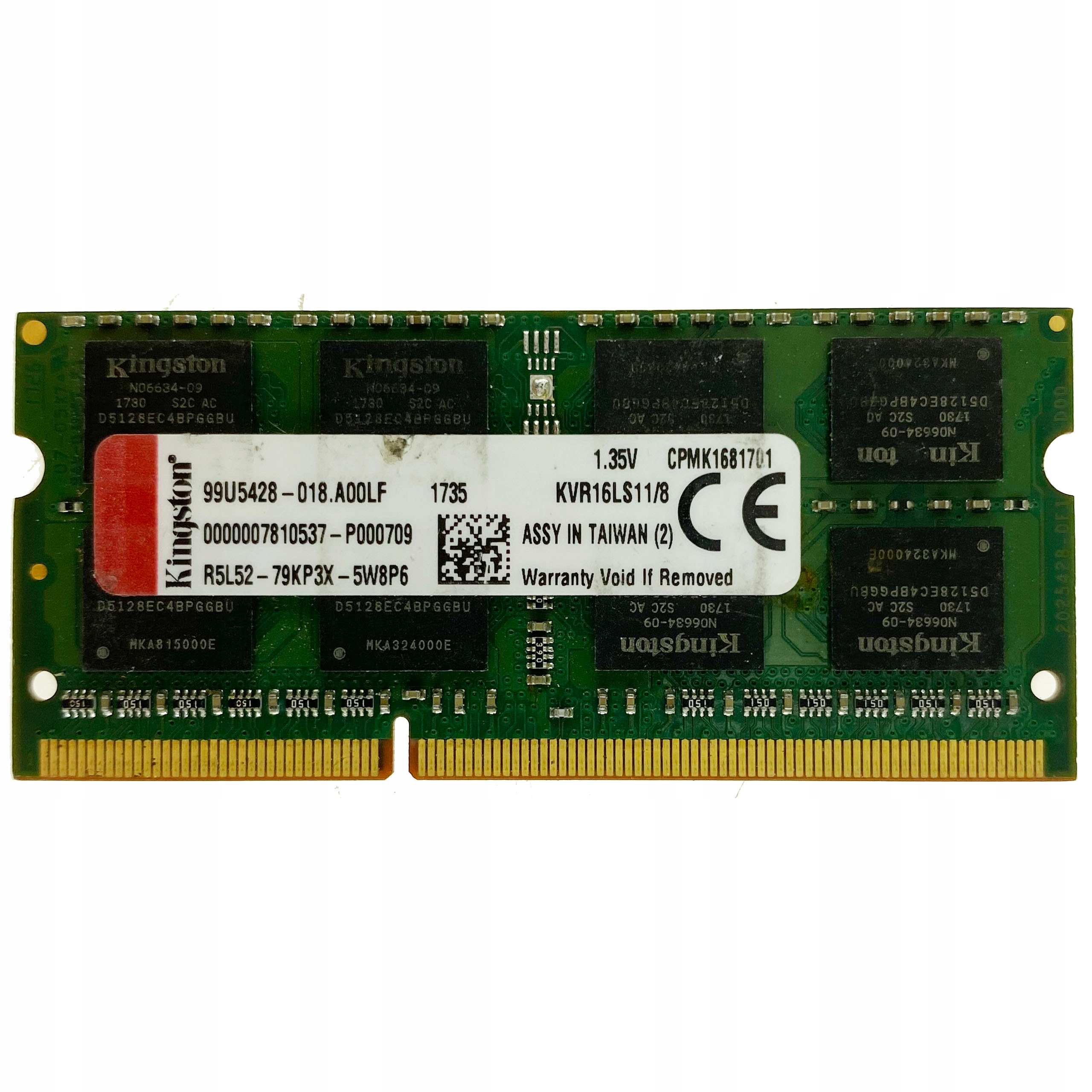 Pamięć RAM DDR3 Kingston 8 GB 1600