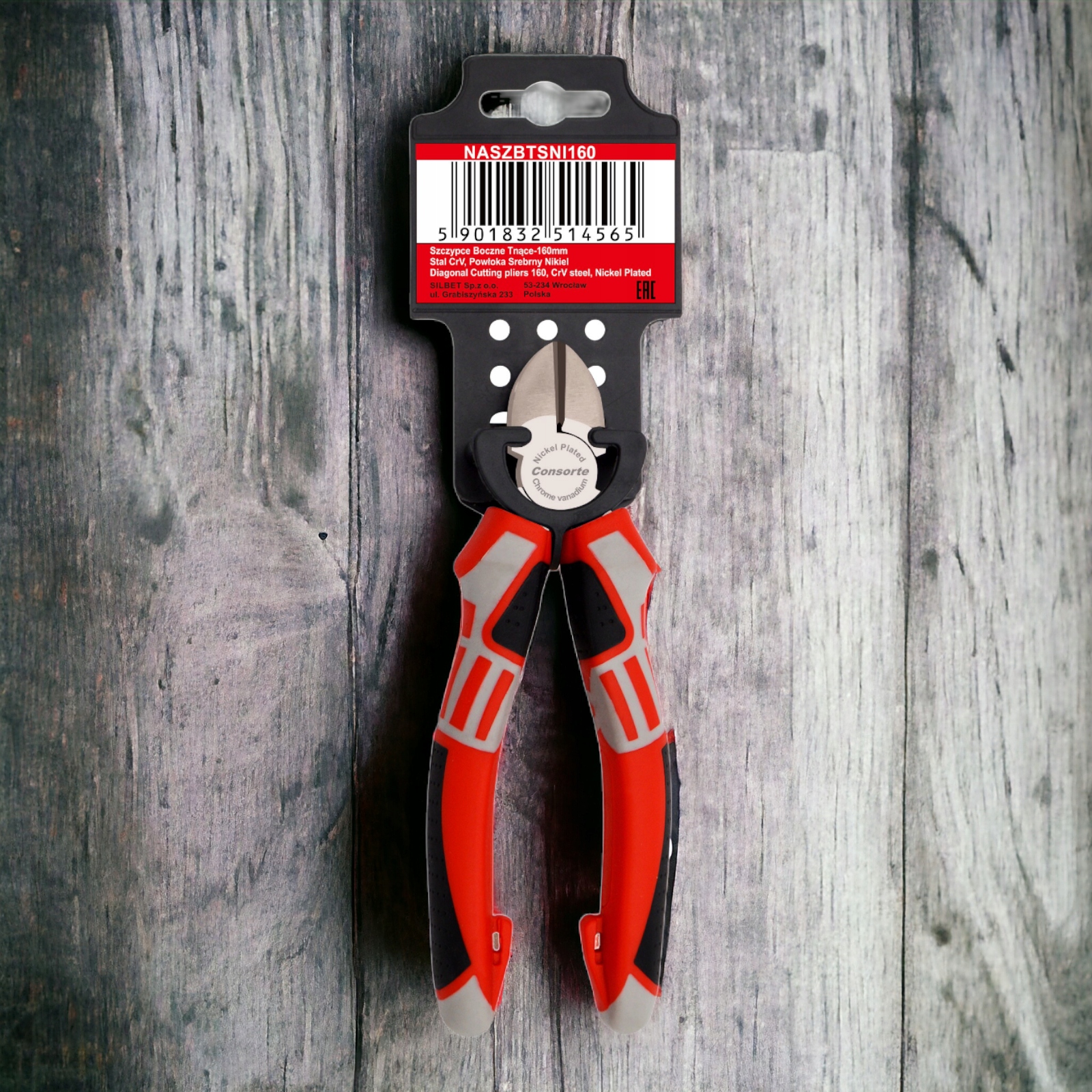SZCZYPCE BOCZNE TNĄCE 160MM CONSORTE Kod producenta NASZBTSNI160