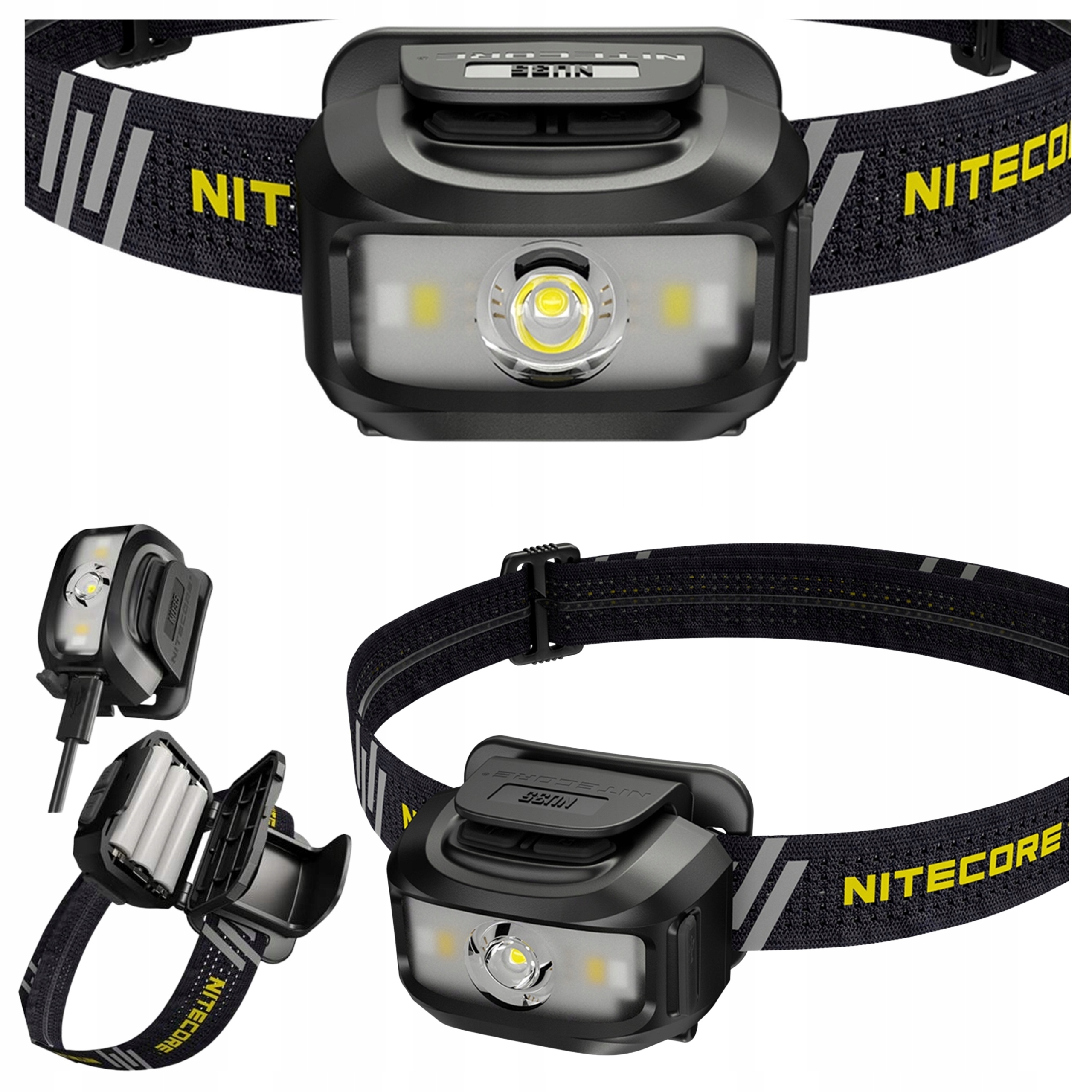 Fejlámpa NITECORE NU35 460lm USB-C 3xAAA