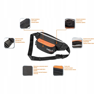 Saszetka torebka nerka 4 kieszenie NEO TOOLS Marka Neo Tools