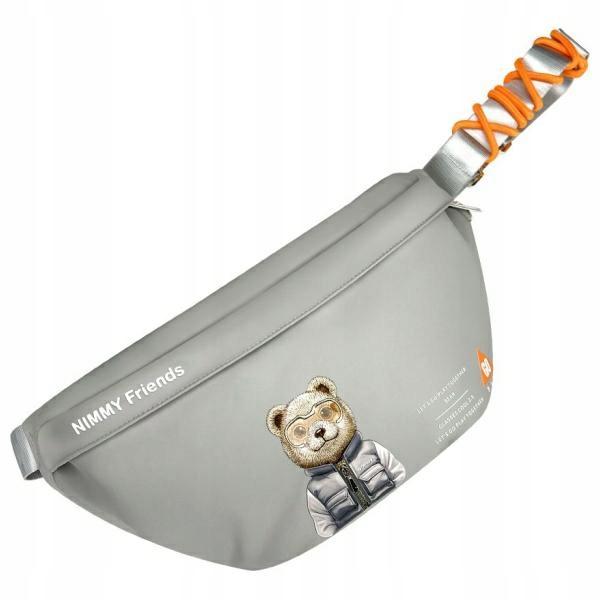 Nimmy Ledvinka přes rameno šedá Crossbody Cool&Cute 2.0 Bear