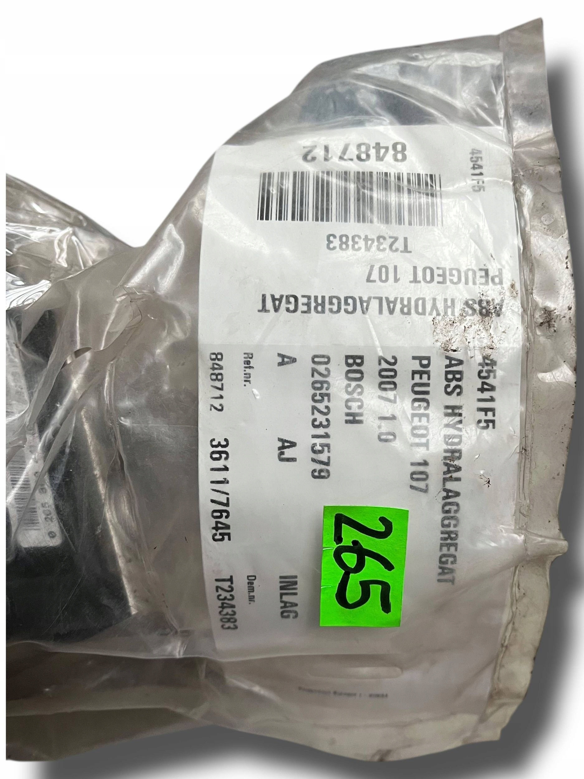 Pompa ABS CITROEN C1 1.0 0265800441 !J