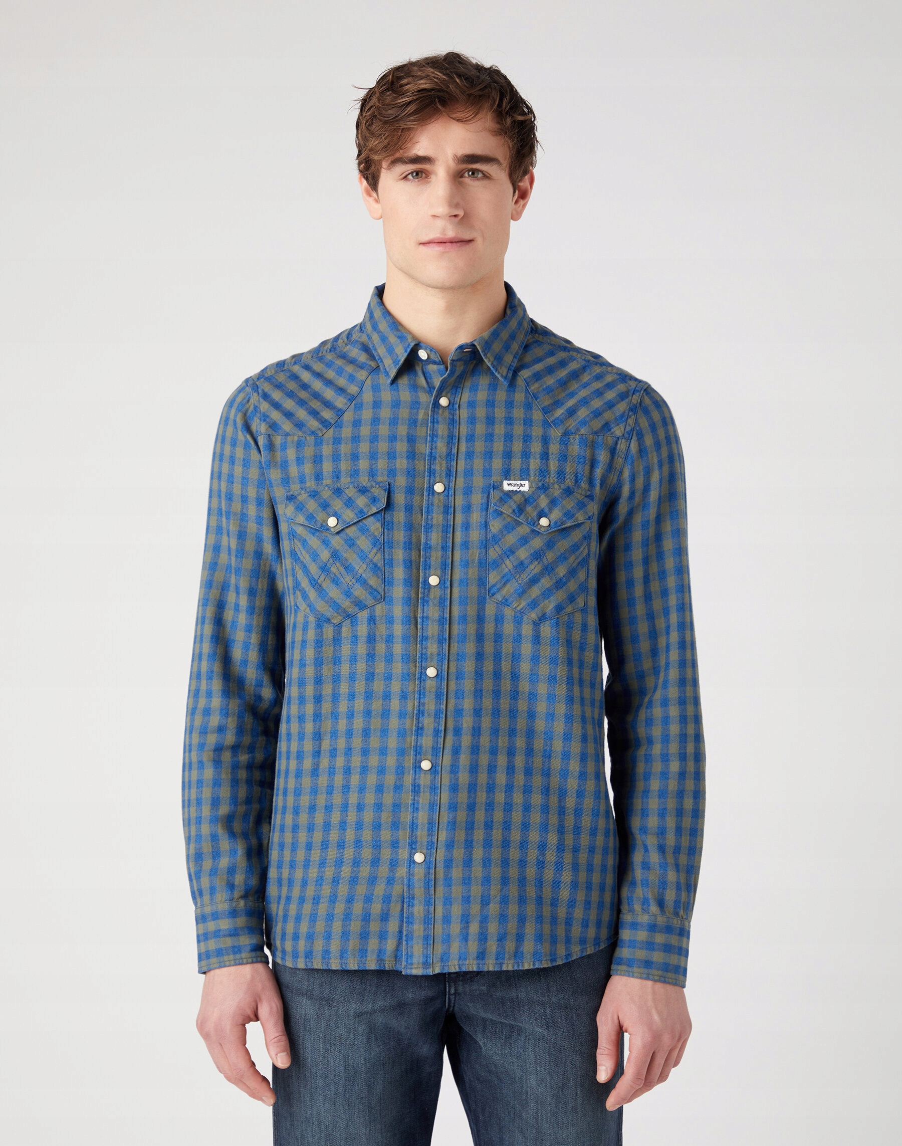 Męska Koszula Wrangler Ls Western Shirt XXL