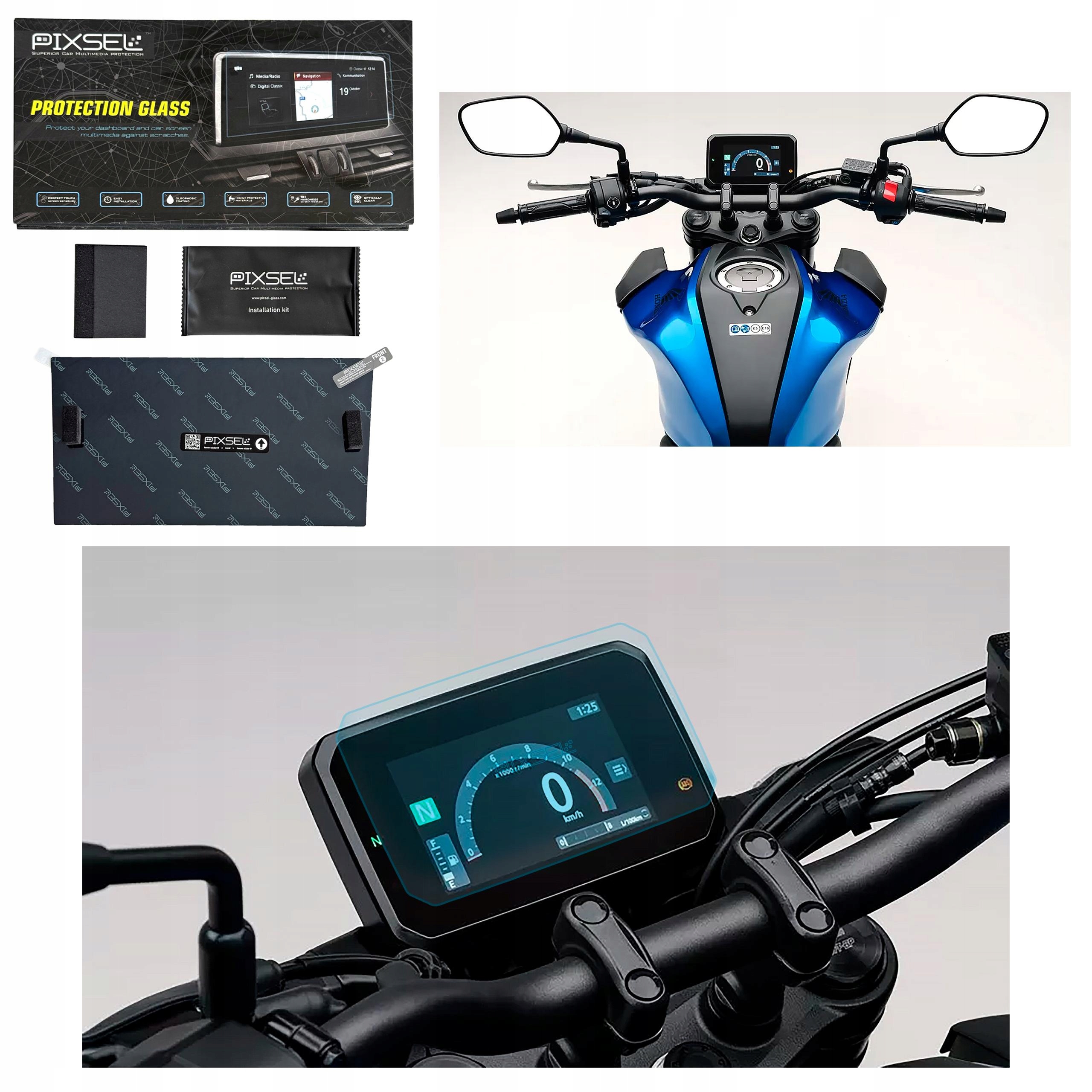 Antyodciskowe Matowe Szkło Ochronne Honda CB125R 2024- 7.1“