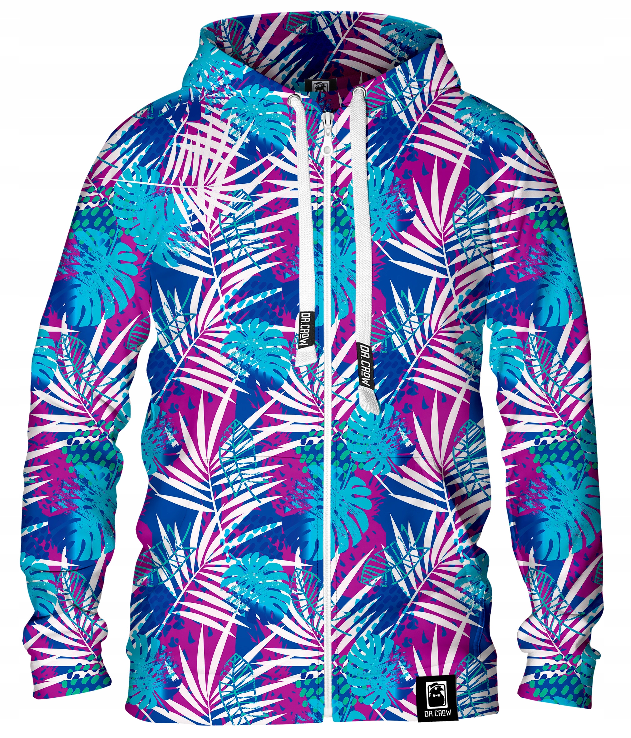 

Męska Bluza Rozpinana Expres Nadruk Blue Palms S