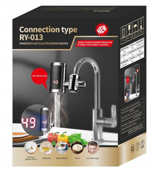 Verk 07406 Elektrický průtokový ohřívač vody, Led displej, 3000 W