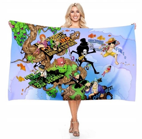 RĘCZNIK PLAŻOWY Z ANIME ONE PIECE 70x140cm