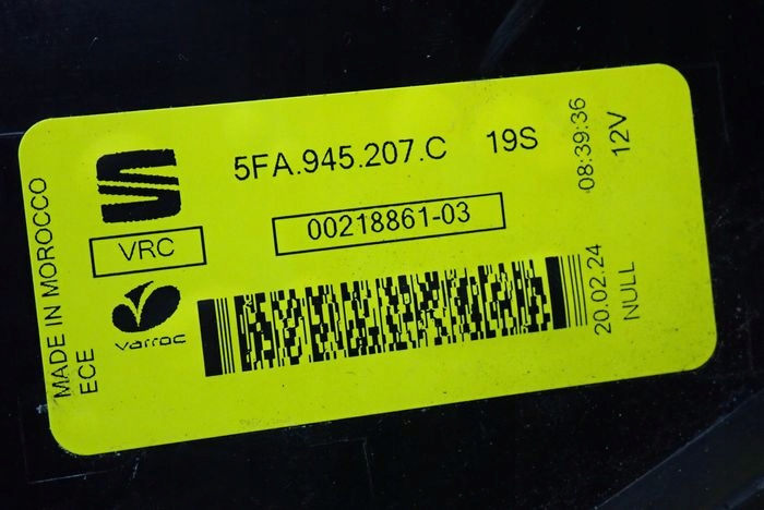 SEAT LEON IV HB 19- light left rear rear part