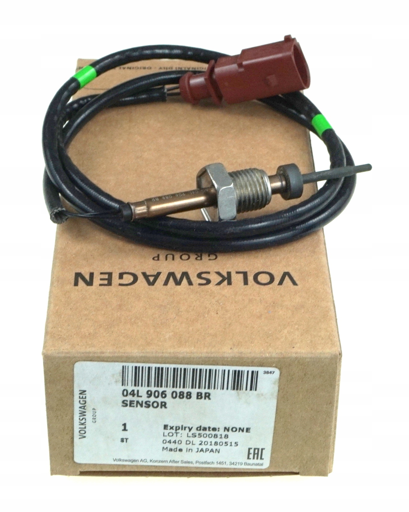 04L906088BR - ДАТЧИК ВЫХЛОПНЫХ ГАЗОВ VW NEW BEETLE 2.0 TDI НОВЫЙ