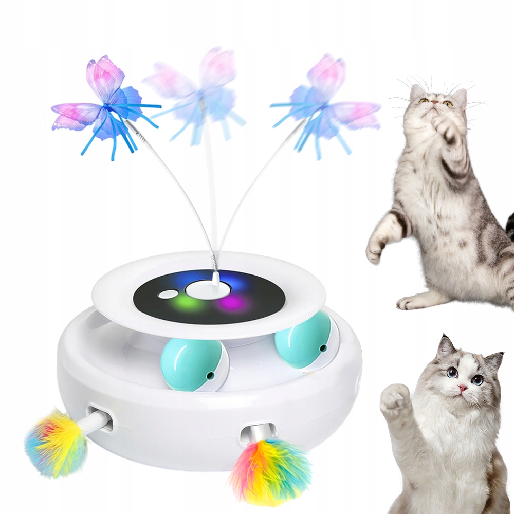Interaktivní Pro Kočky S Míčky 3V1 S Míčkem Pro Kočky *2 1300 Mah