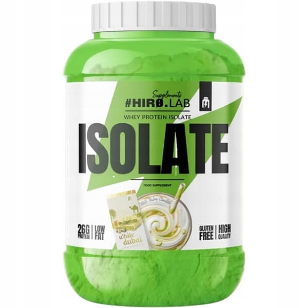 Hiro.lab Whey Protein Isolate protein izolát 1800 g dubajská bílá čokoláda
